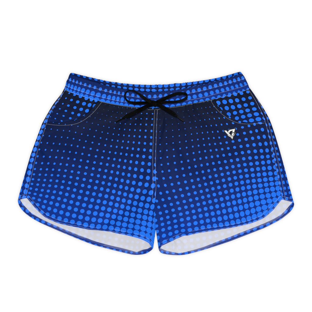 Women's Multipurpose Athletic Shorts with Pockets | Cobalt Halftone