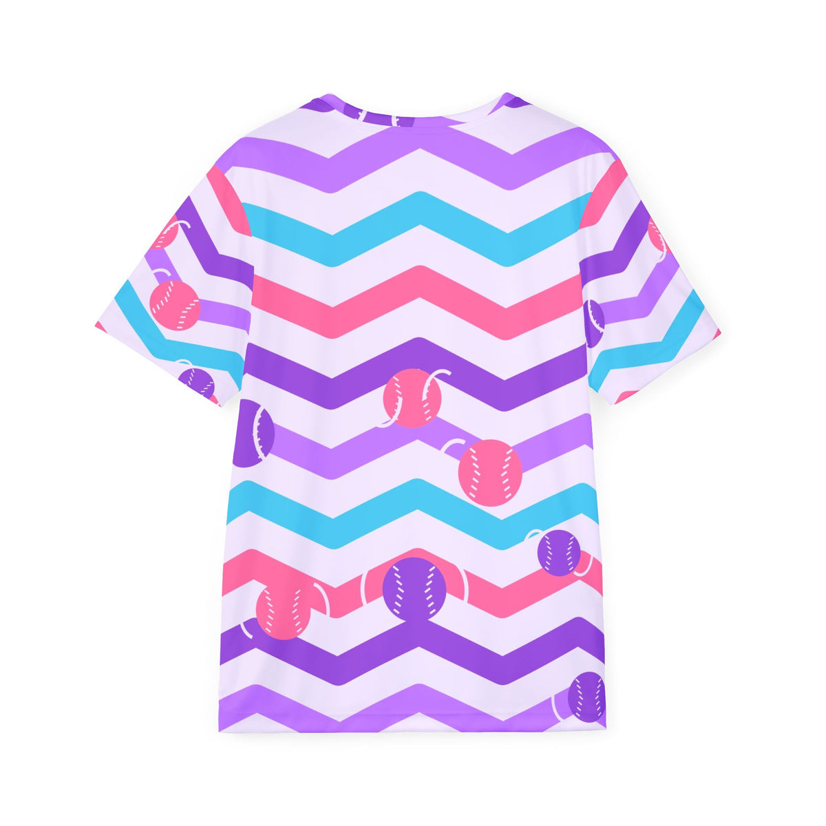 Baseball & Softball Lilac Wave Chevron Rush Men's Sports Jersey