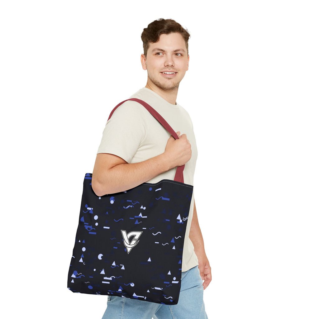 Midnight Confetti Tote Bag — All-Over Print Gym & Everyday Tote