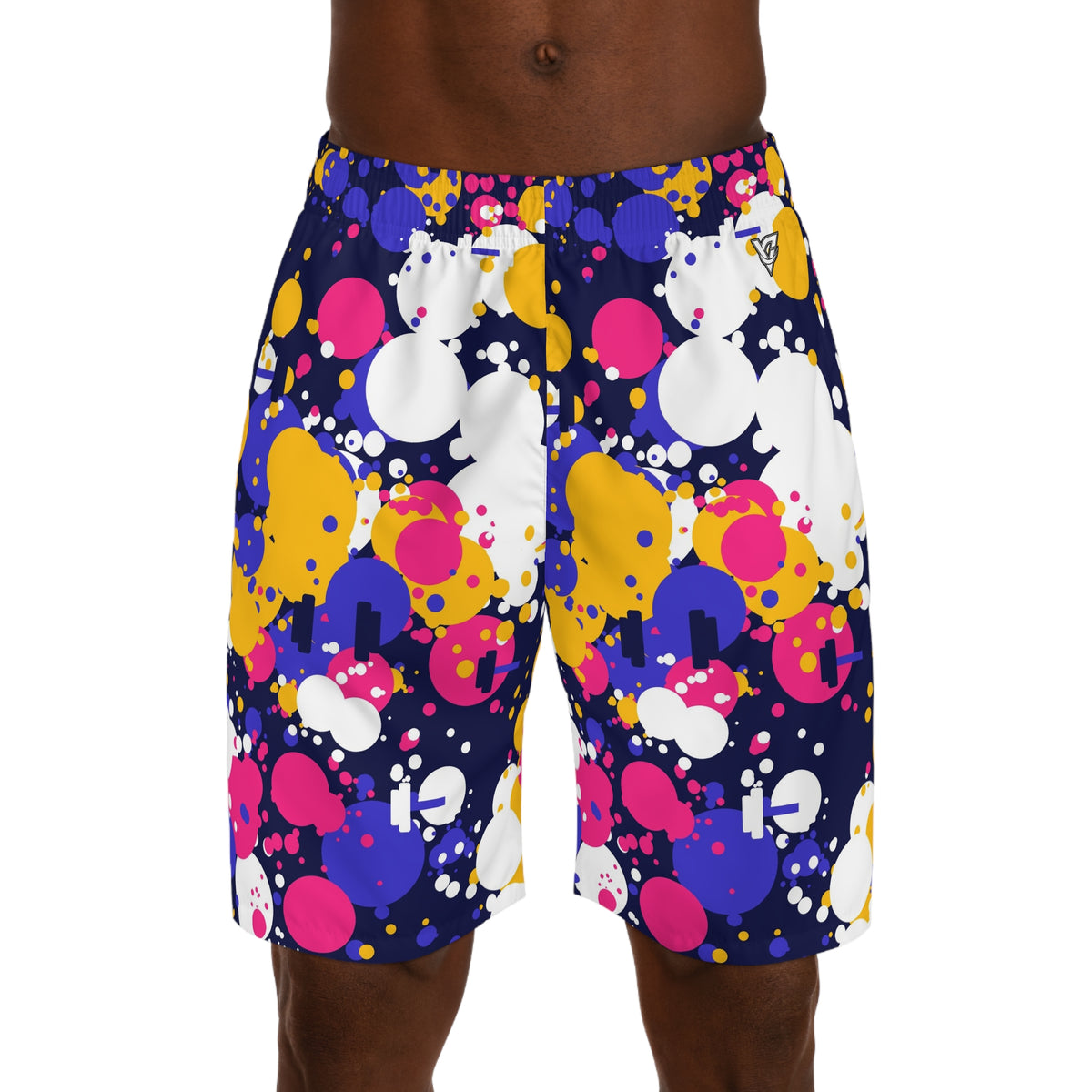 Training & Gym Royal Flame Splash Zone Men's Athletic Shorts with Pockets
