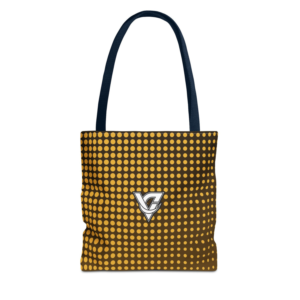Harvest Gold Halftone Tote Bag — All-Over Print Gym & Everyday Tote
