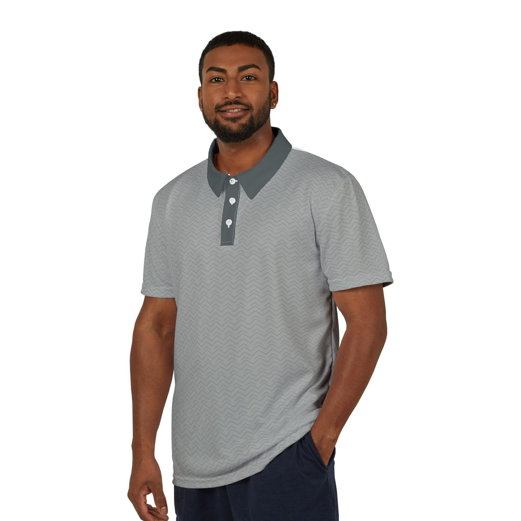 Classic Grey Polo Shirt — Men's Casual Collared Tee