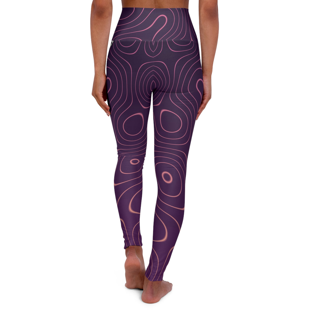 Coral Topo High-Waisted Yoga Leggings