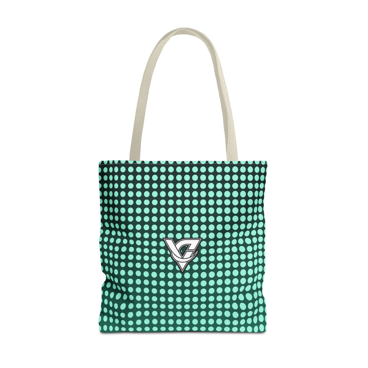 Mint Halftone Tote Bag — All-Over Print Gym & Everyday Tote