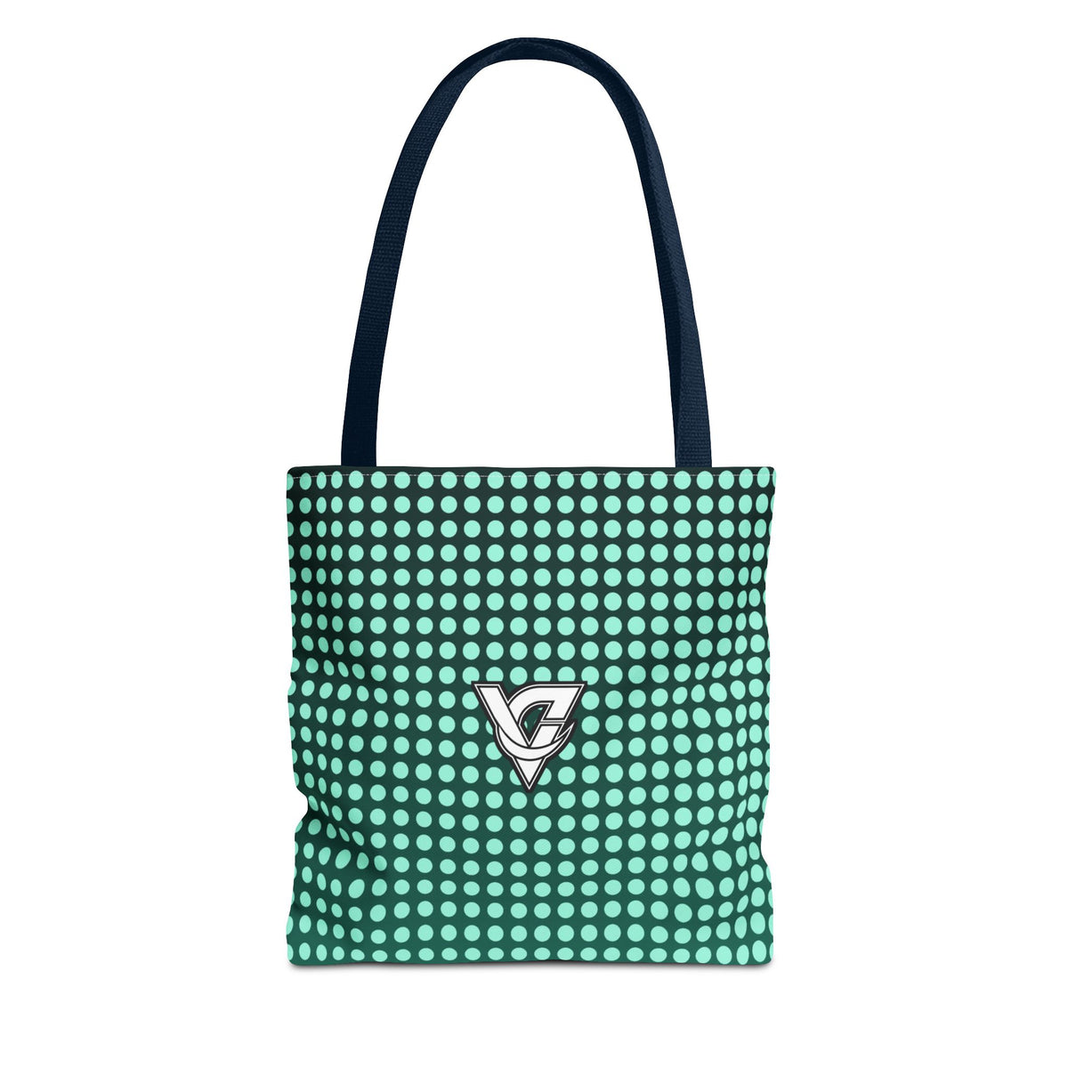 Mint Halftone Tote Bag — All-Over Print Gym & Everyday Tote