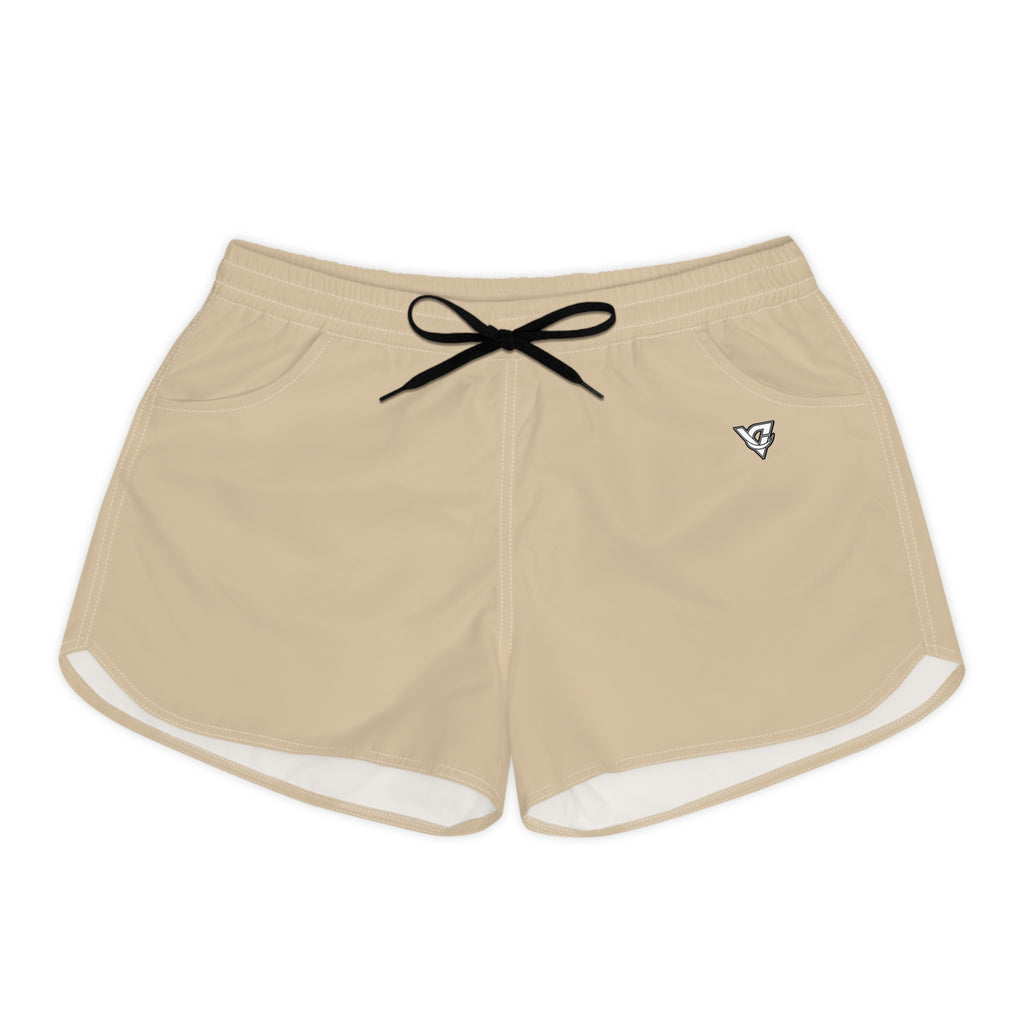 Women's Multipurpose Athletic Shorts with Pockets | Sand Beige Essential