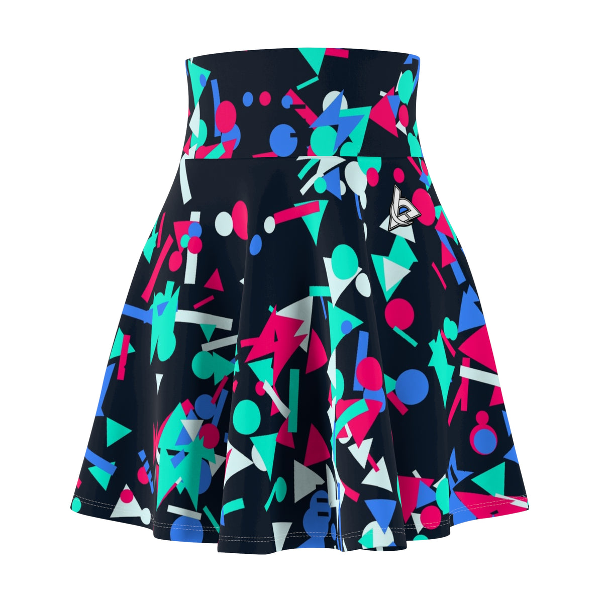 Running Arctic Neon Confetti Pop Women's Athletic Skater Skirt