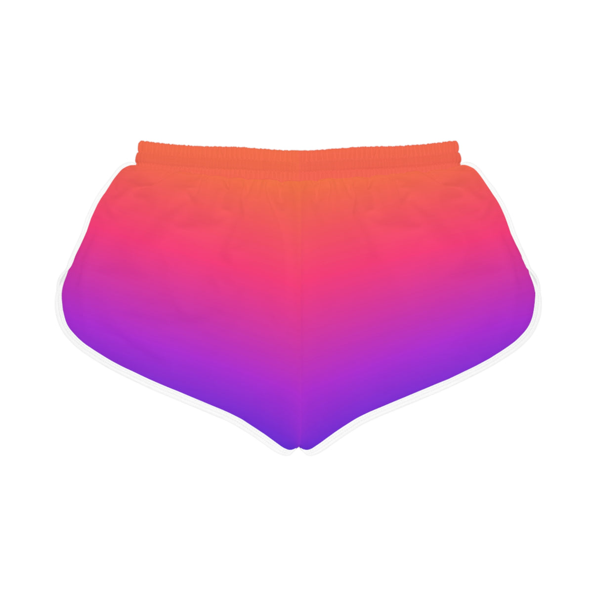 Women's Sunset Ombre Relaxed Shorts – Colorful All-Over Print Running & Workout Shorts