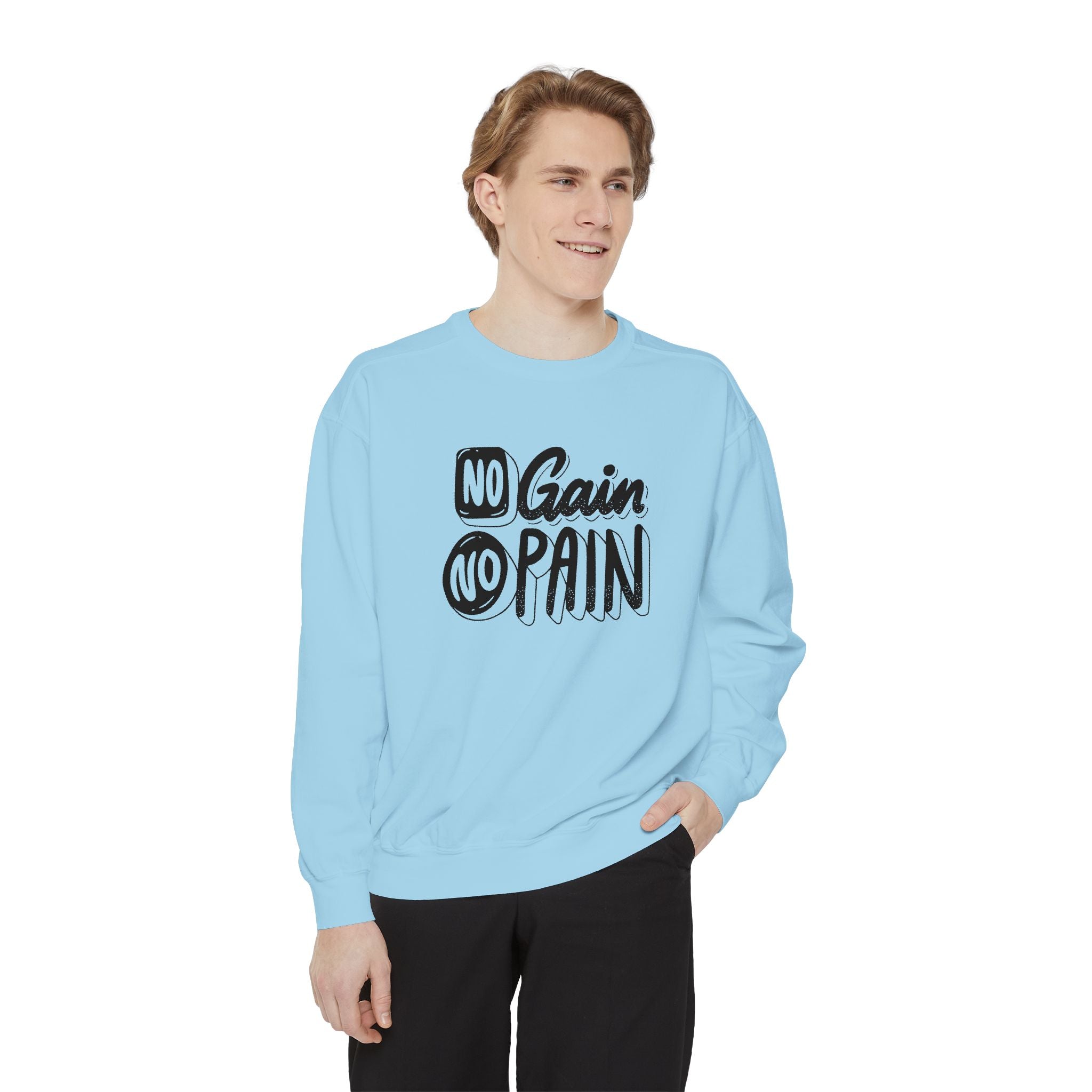 No Gain No Pain Sweatshirt | Motivational Fitness Crewneck