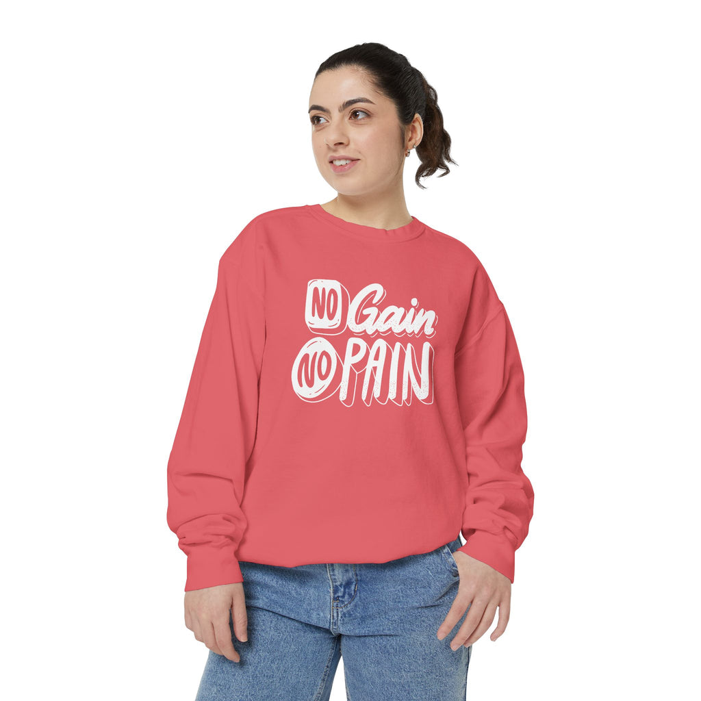 No Gain No Pain Sweatshirt | Motivational Fitness Crewneck