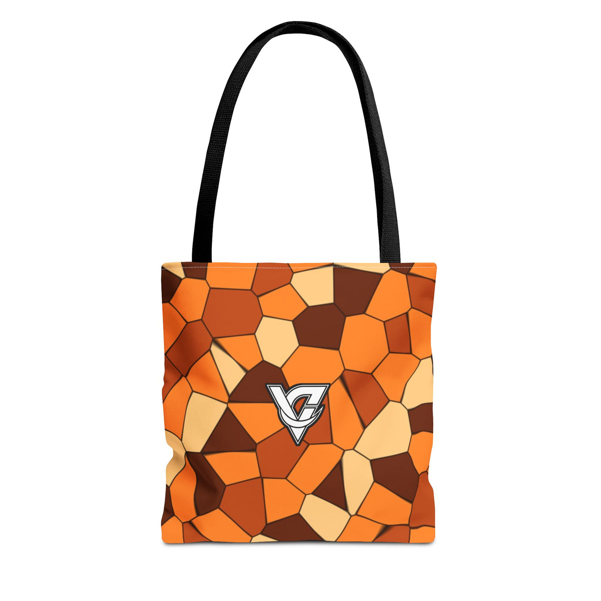 Pumpkin Mosaic Tote Bag — All-Over Print Gym & Everyday Tote