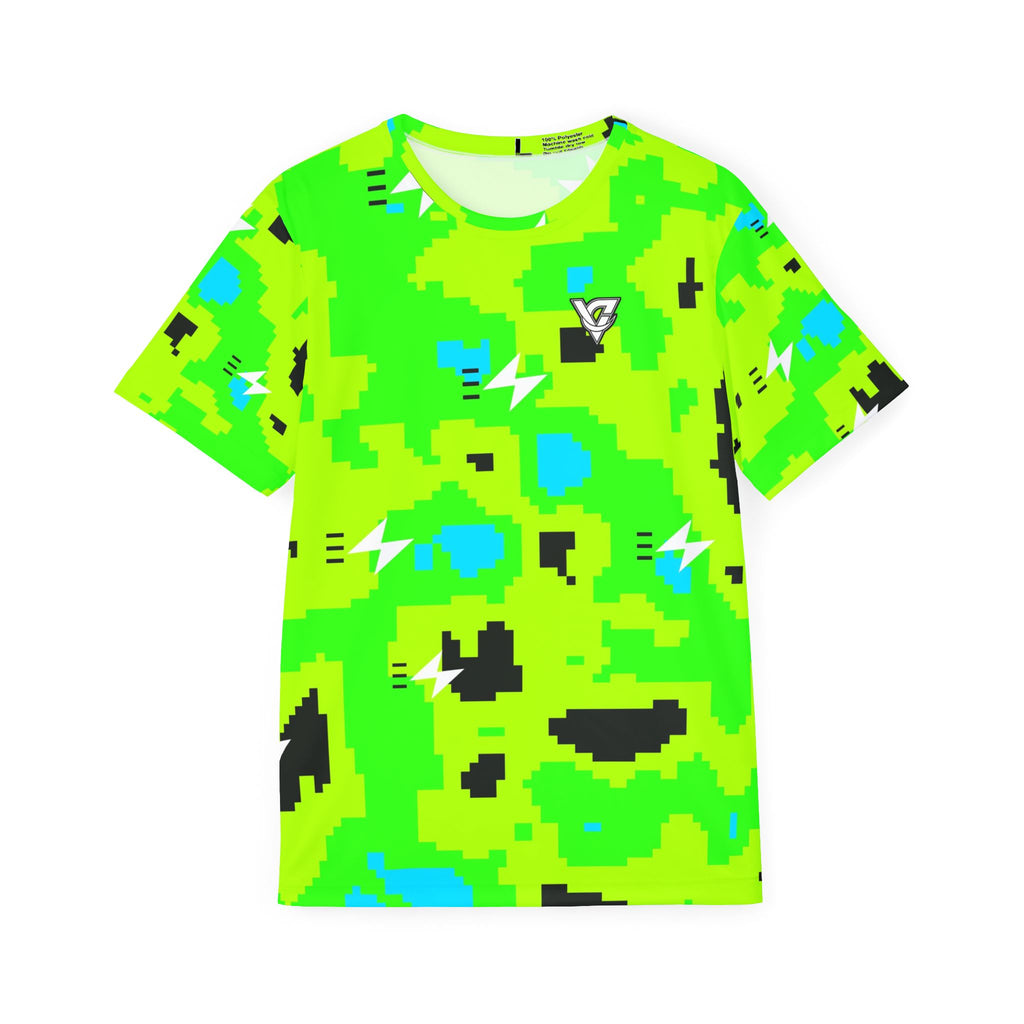 Running Lime Riot Pixel Camo Men's Sports Jersey