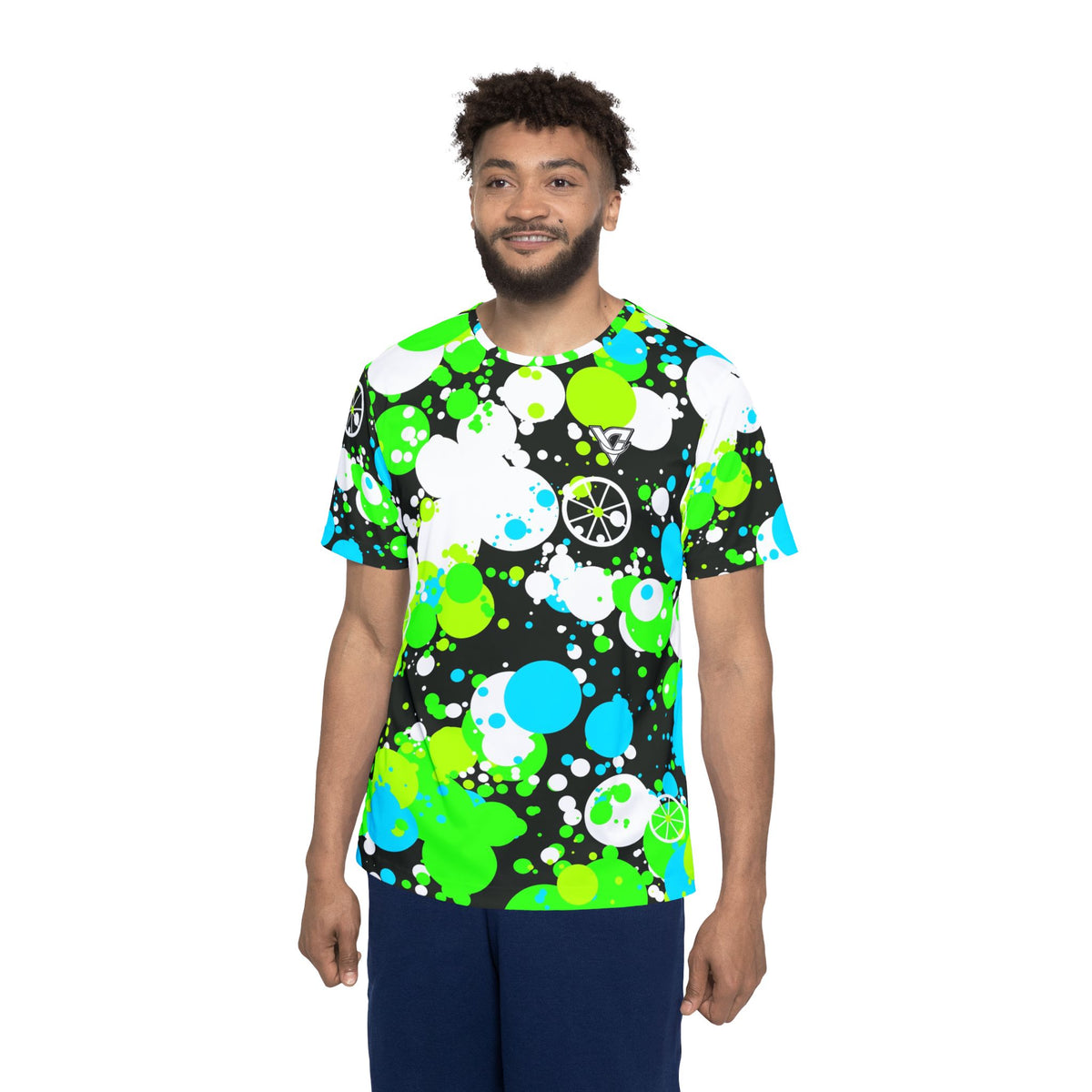 Cycling Lime Riot Splash Zone Men's Sports Jersey