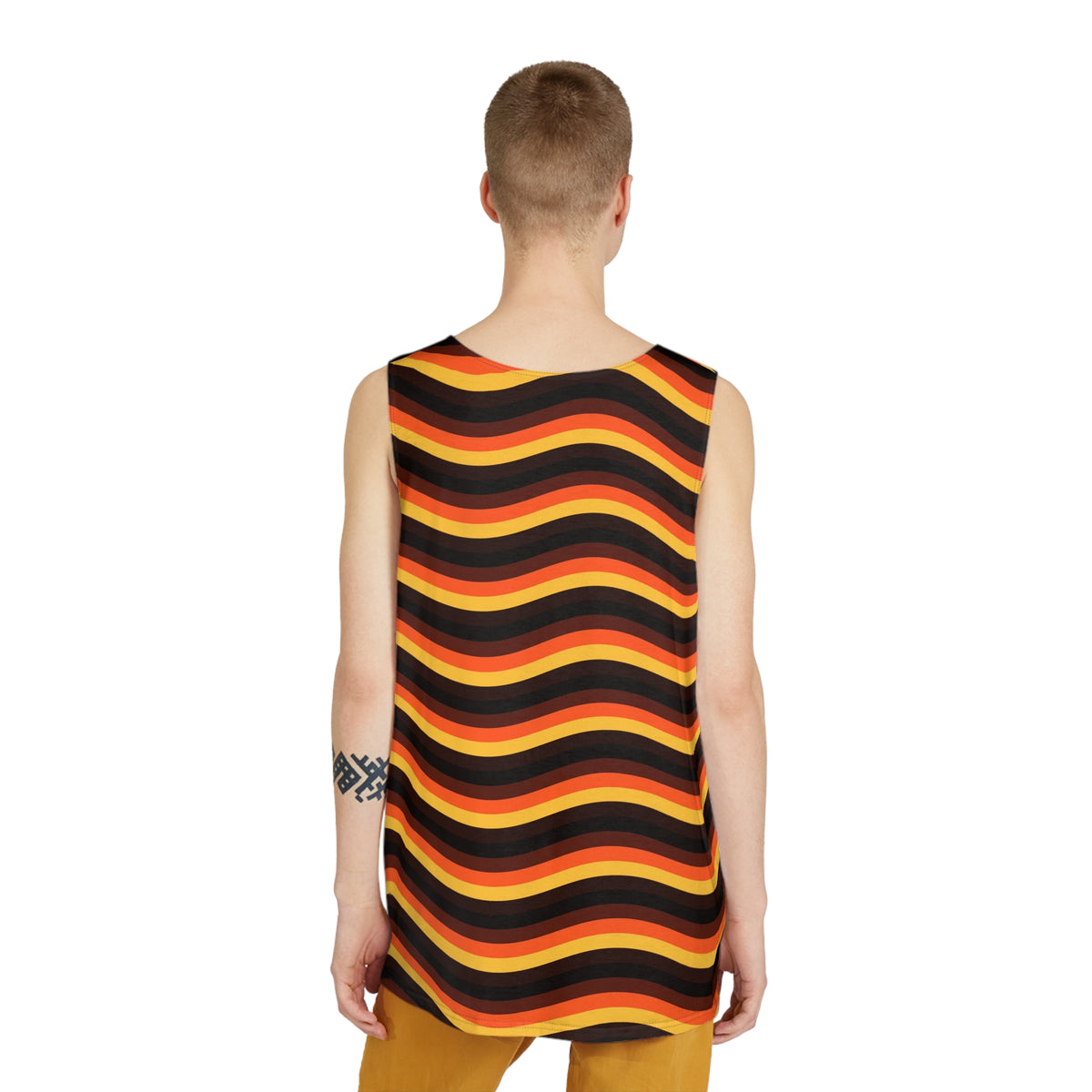 Bonfire Wave Men's Athletic Tank