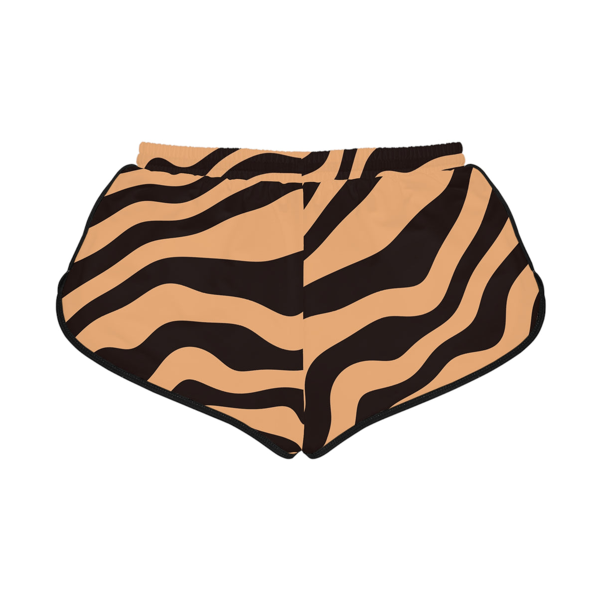 Women's Auburn Zebra Relaxed Shorts — All-Over Print Running & Workout Shorts