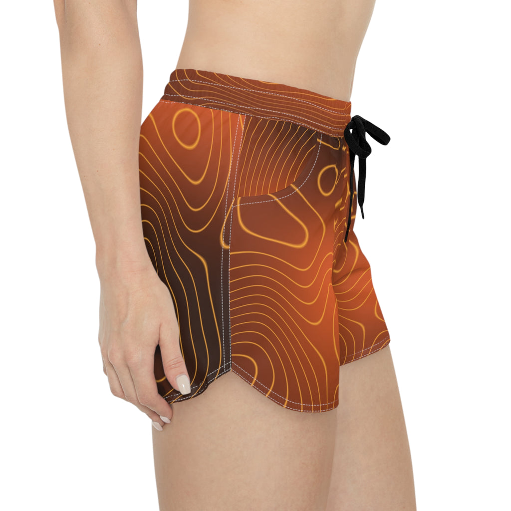 Women's Multipurpose Athletic Shorts with Pockets | Golden Hour Topo