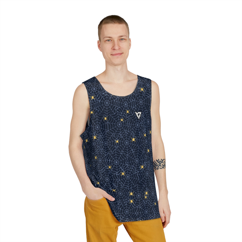 Halloween Ghostly Night Spiderweb Men's Athletic Tank