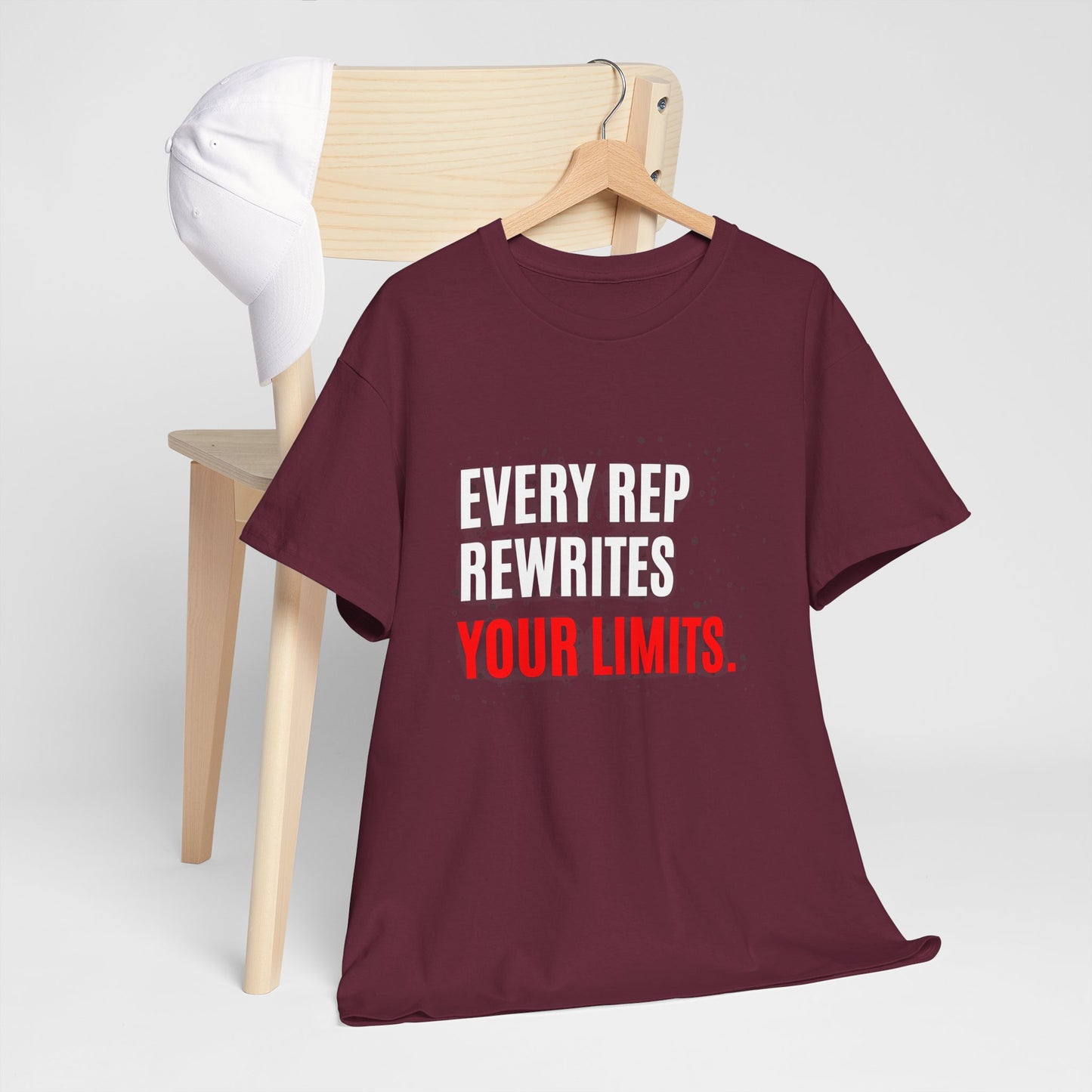 Every Rep Rewrites Your Limits | Motivational Gym T-Shirt