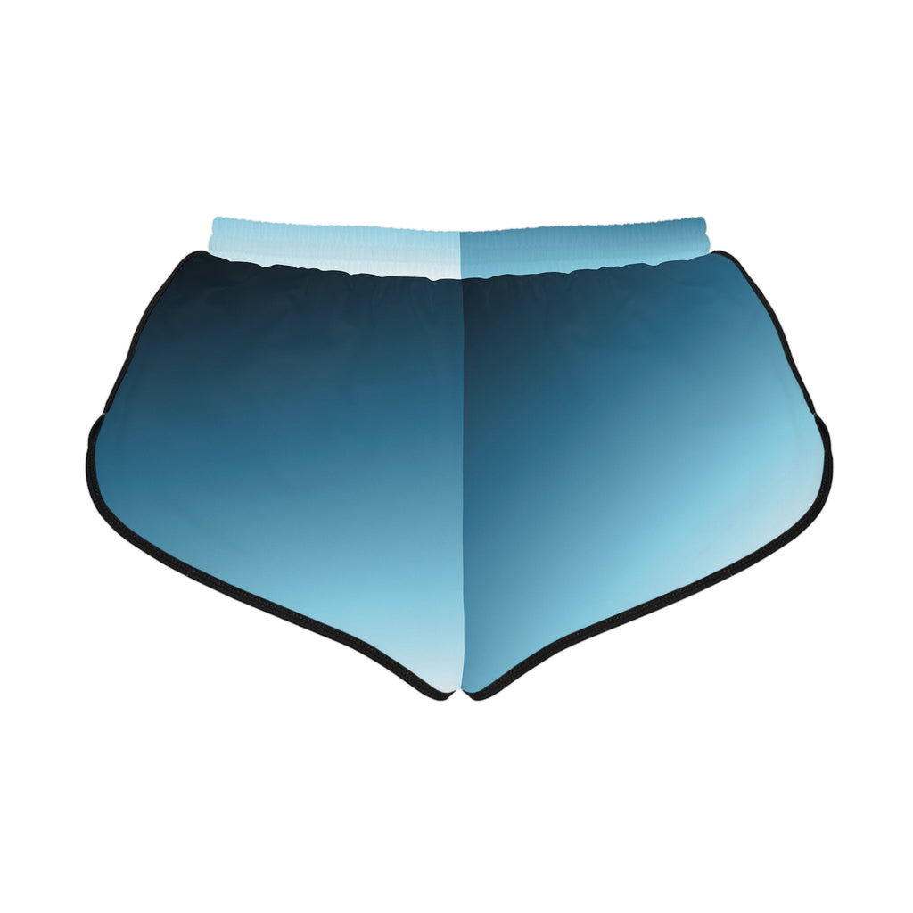 Women's Glacier Ombre Relaxed Shorts — All-Over Print Running & Workout Shorts