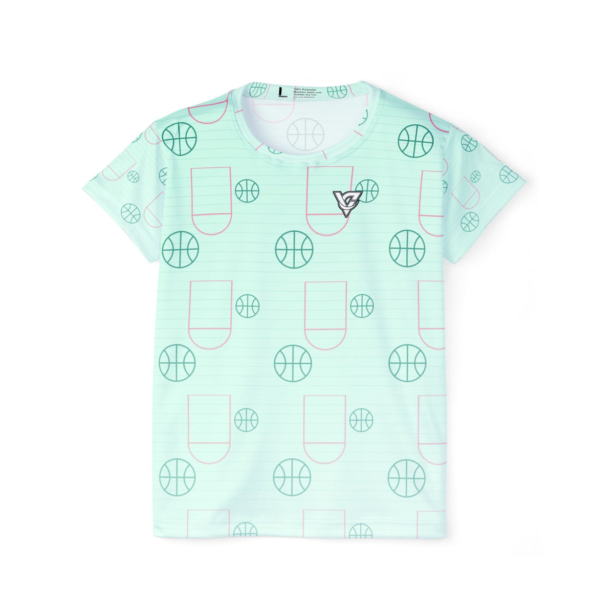 Basketball Mint Glow Court Seam Women's Sports Jersey
