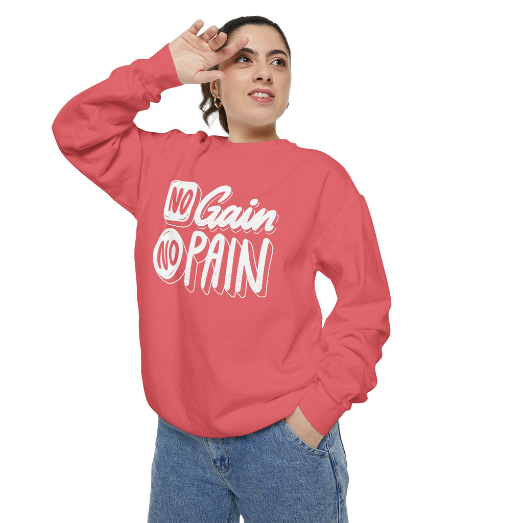 No Gain No Pain Sweatshirt | Motivational Fitness Crewneck