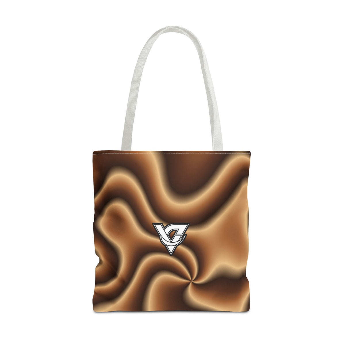 Chestnut Tie-Dye Tote Bag — All-Over Print Gym & Everyday Tote
