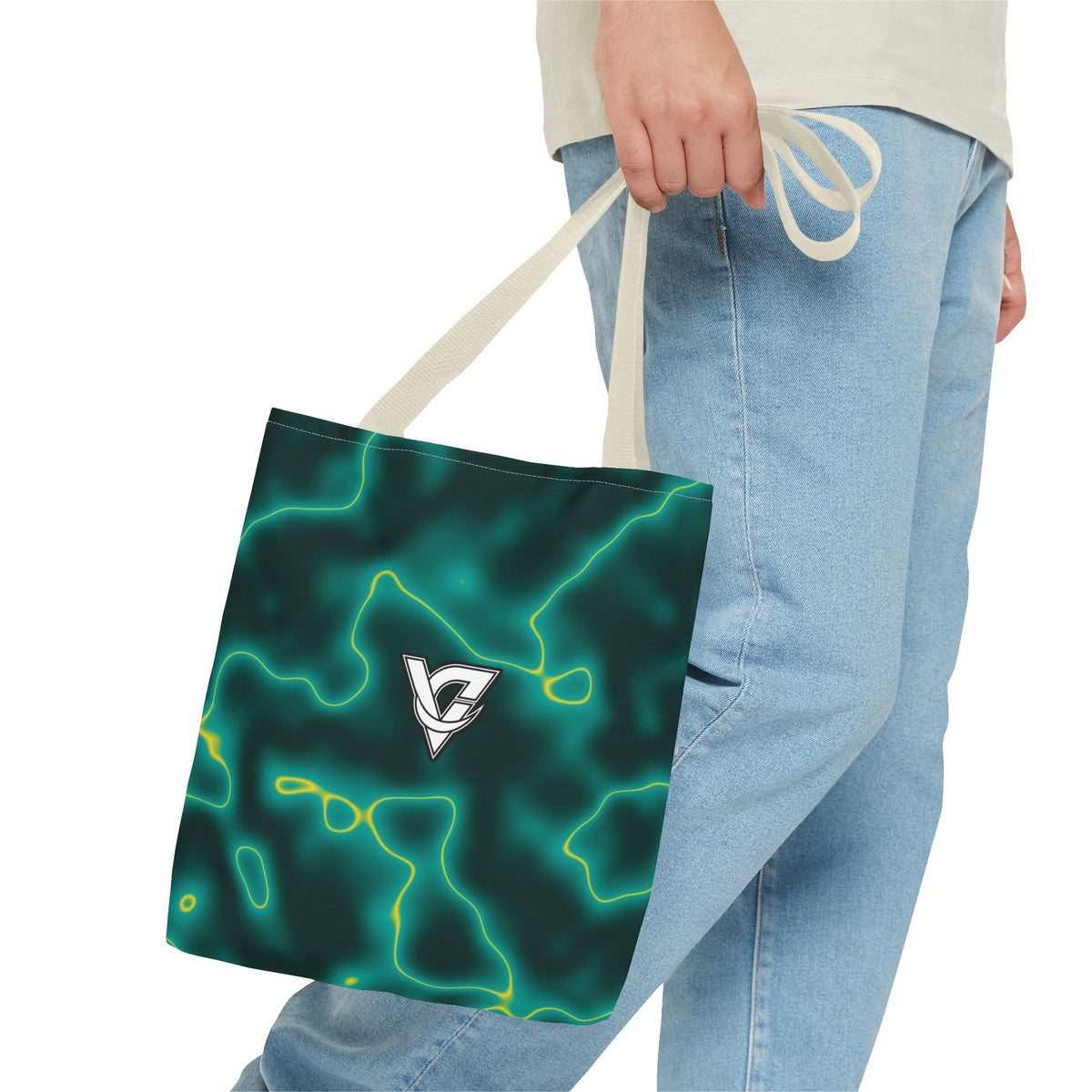 Tropic Marble Tote Bag — All-Over Print Gym & Everyday Tote