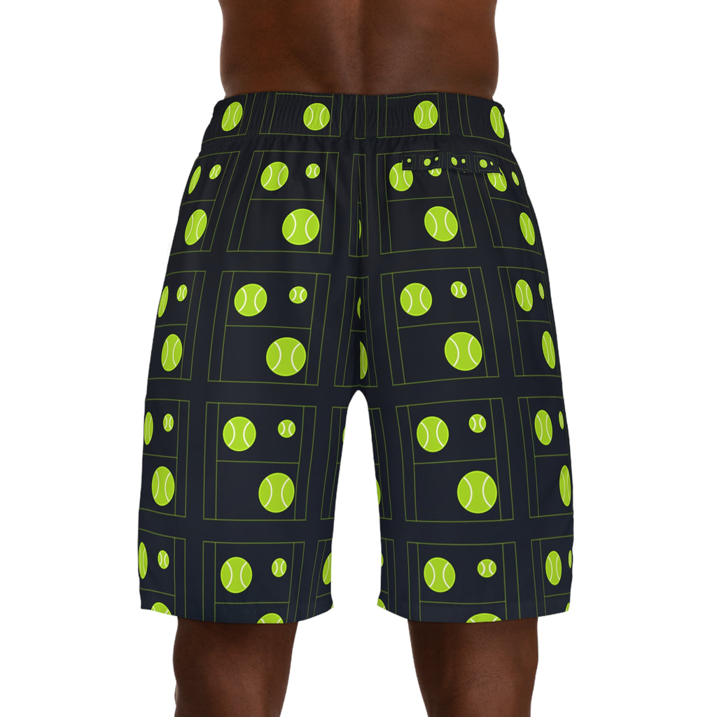 Tennis Volt Night Baseline Seam Men's Athletic Shorts with Pockets