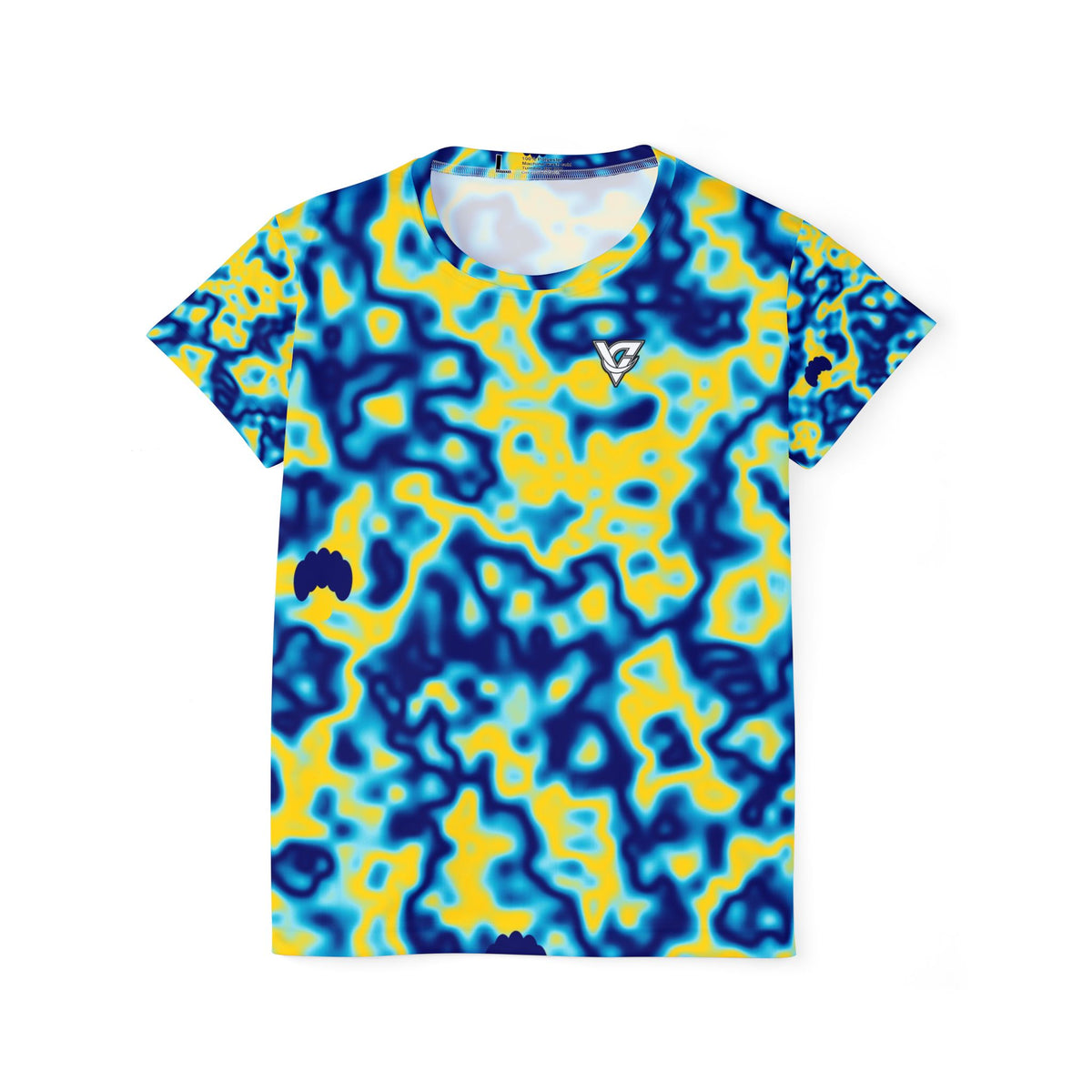 Yoga Cobalt Spark Marble Flow Women's Sports Jersey