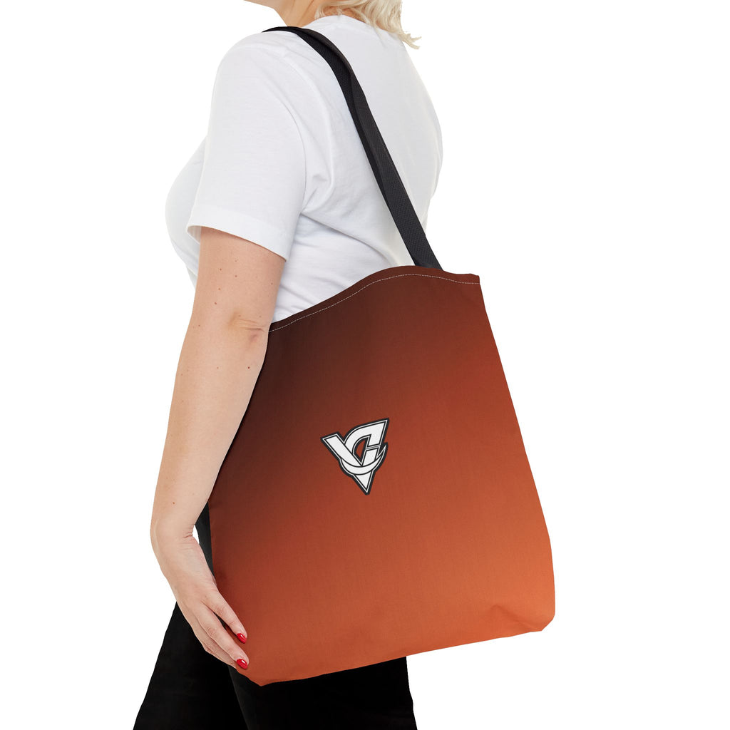 Terracotta Ombre Tote Bag — All-Over Print Gym & Everyday Tote