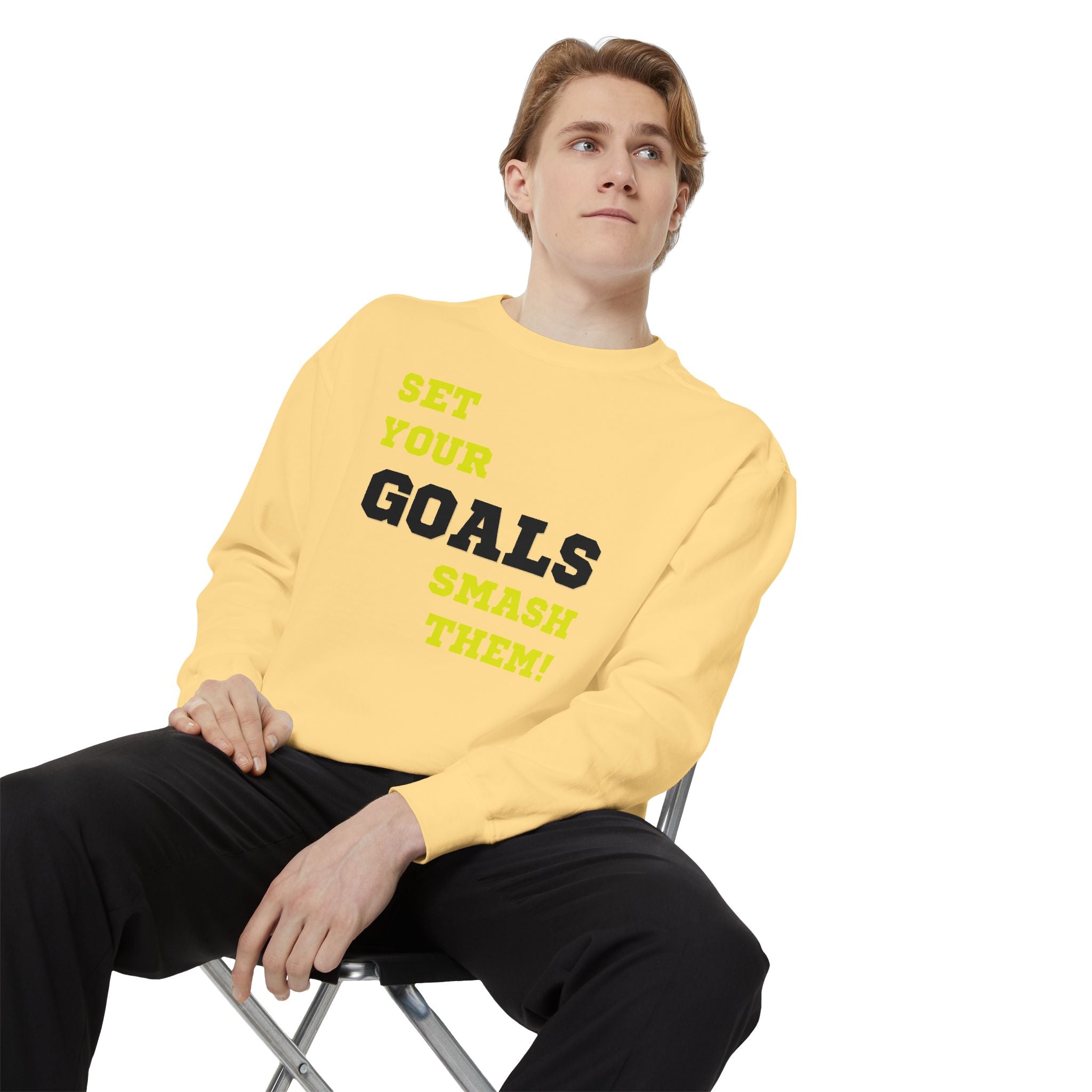 Set Goals | Motivational Crewneck Sweatshirt