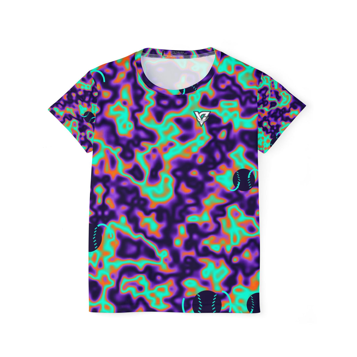 Baseball & Softball Galaxy Glow Marble Flow Women's Sports Jersey
