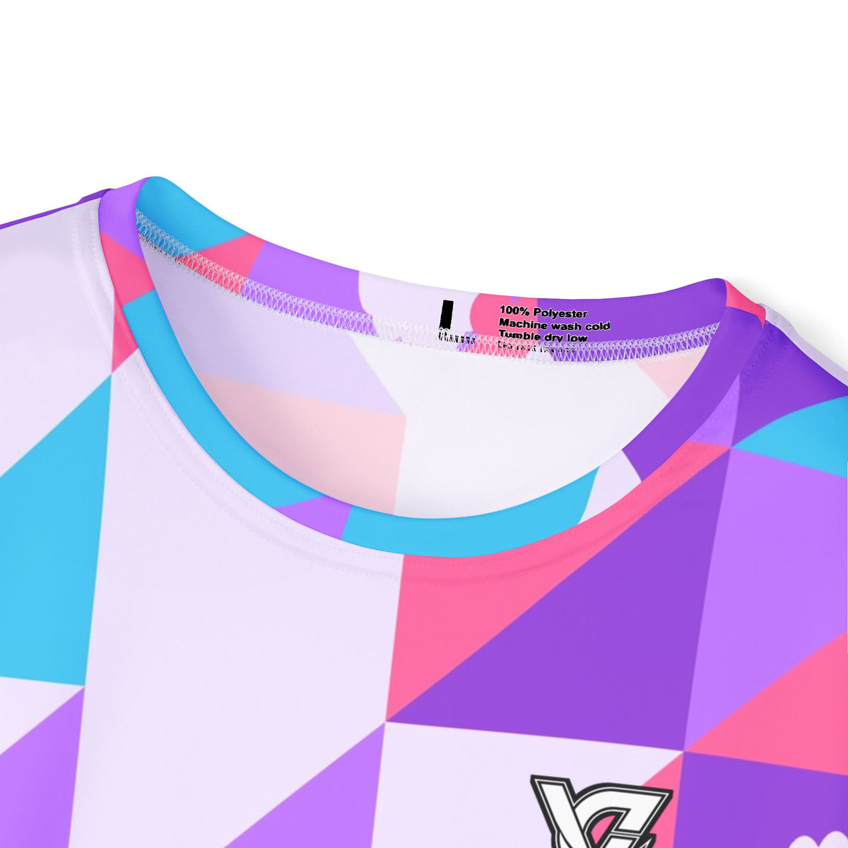 Yoga Lilac Wave Prism Block Men's Sports Jersey