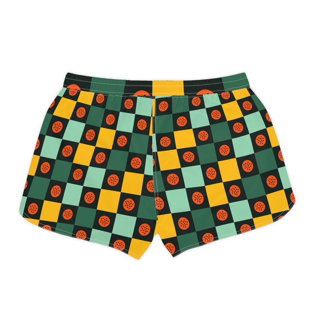 Golf Jungle Juice Checker Drive Women's Athletic Shorts with Pockets