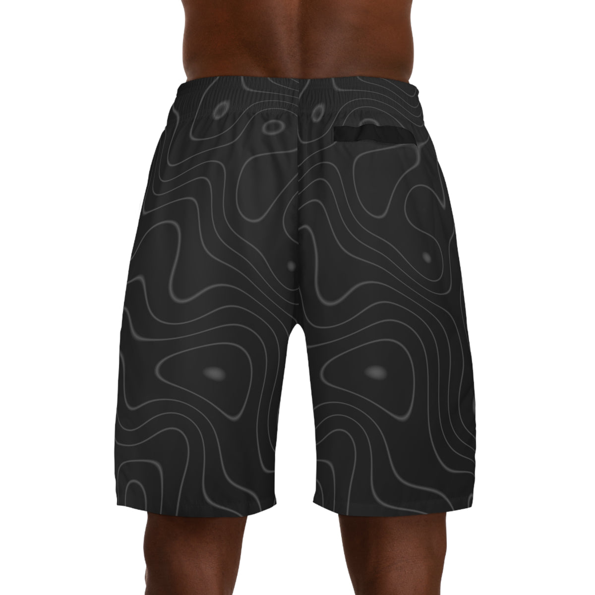 Men's Graphite Topo Performance Jogger Athletic Shorts with Pockets
