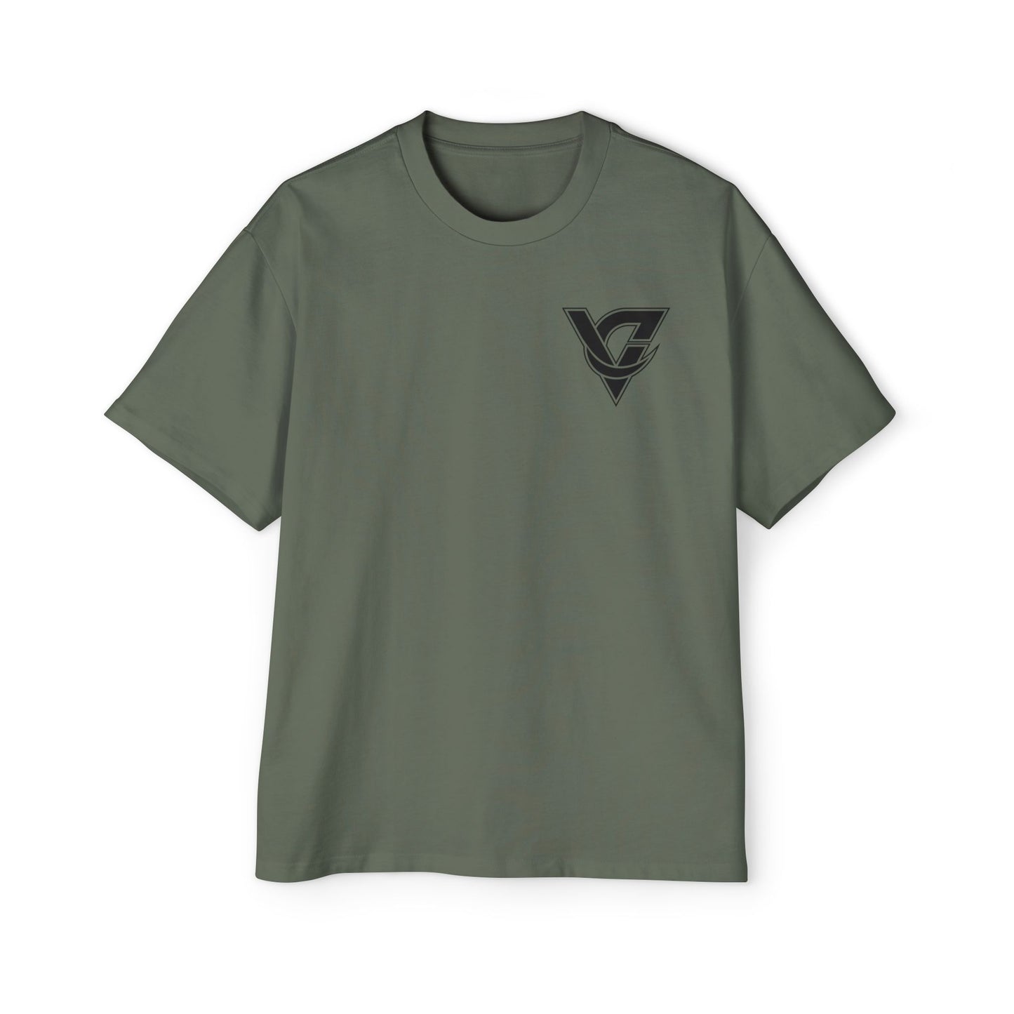 Graphic Tee — Minimal Geometric V Logo Chest Print