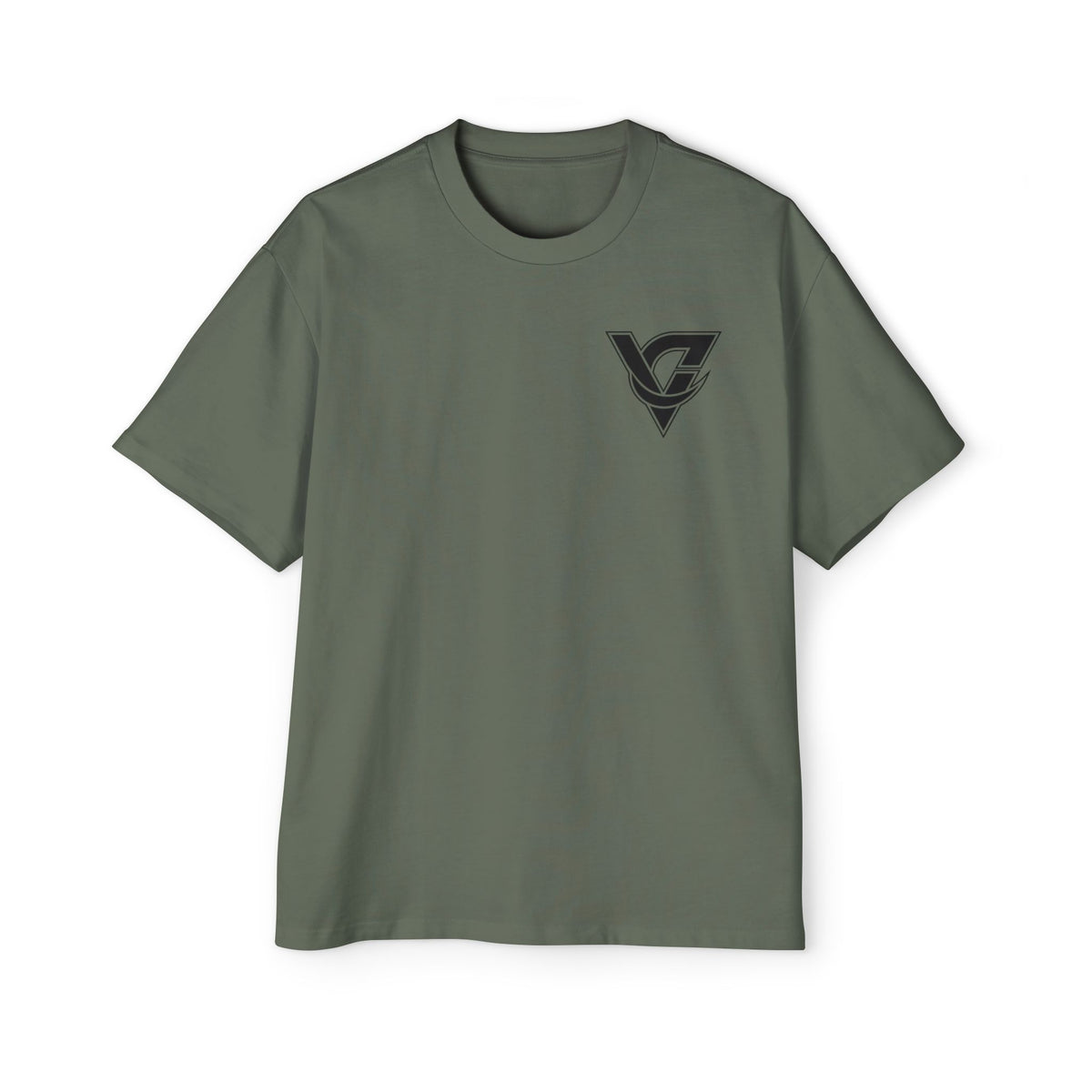 Graphic Tee — Minimal Geometric V Logo Chest Print