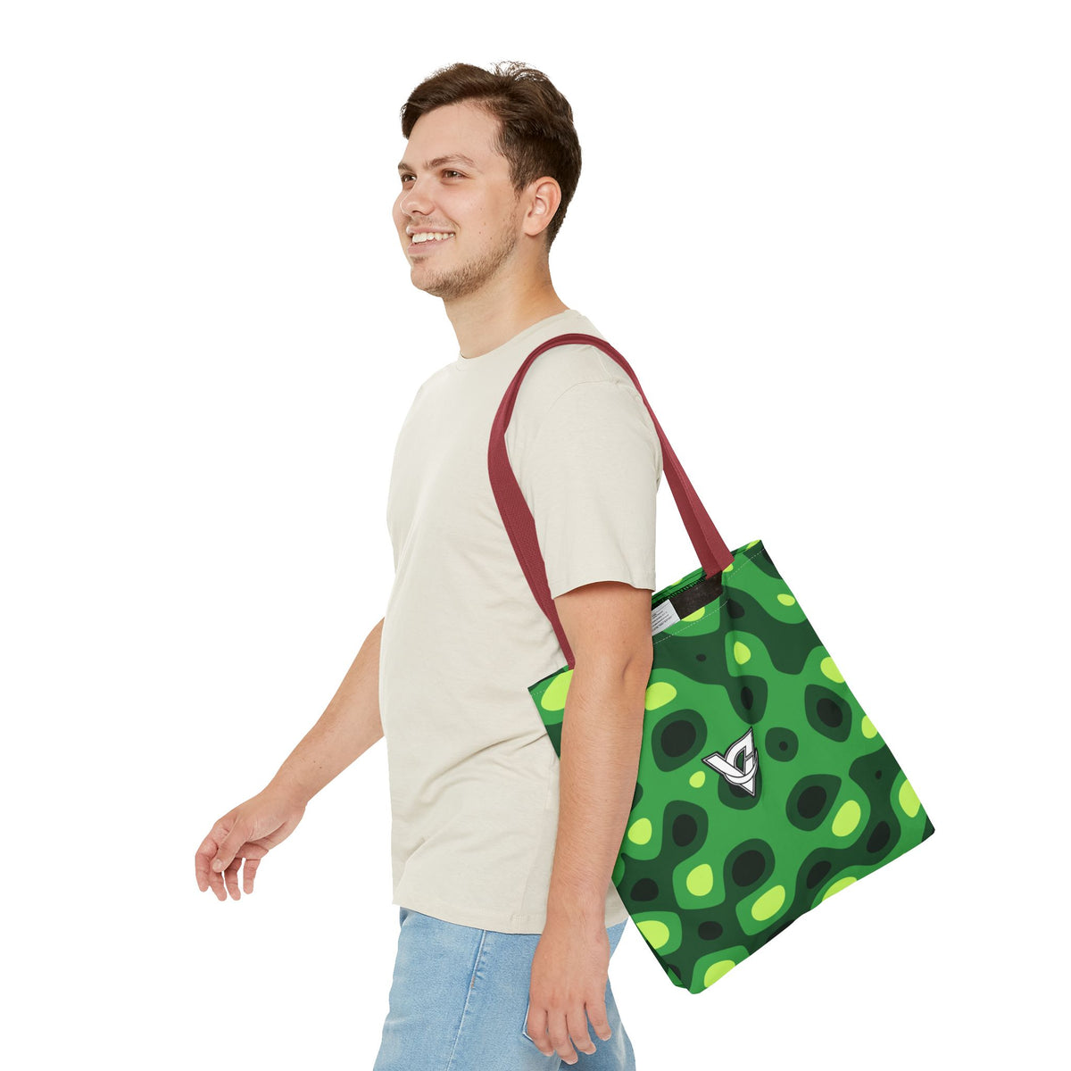 Jungle Ripple Tote Bag — All-Over Print Gym & Everyday Tote