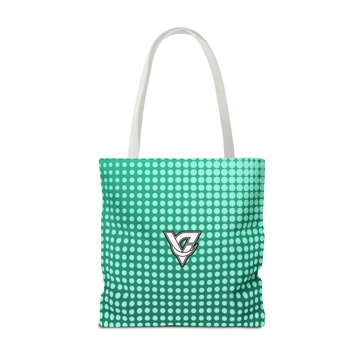Mint Halftone Tote Bag — All-Over Print Gym & Everyday Tote