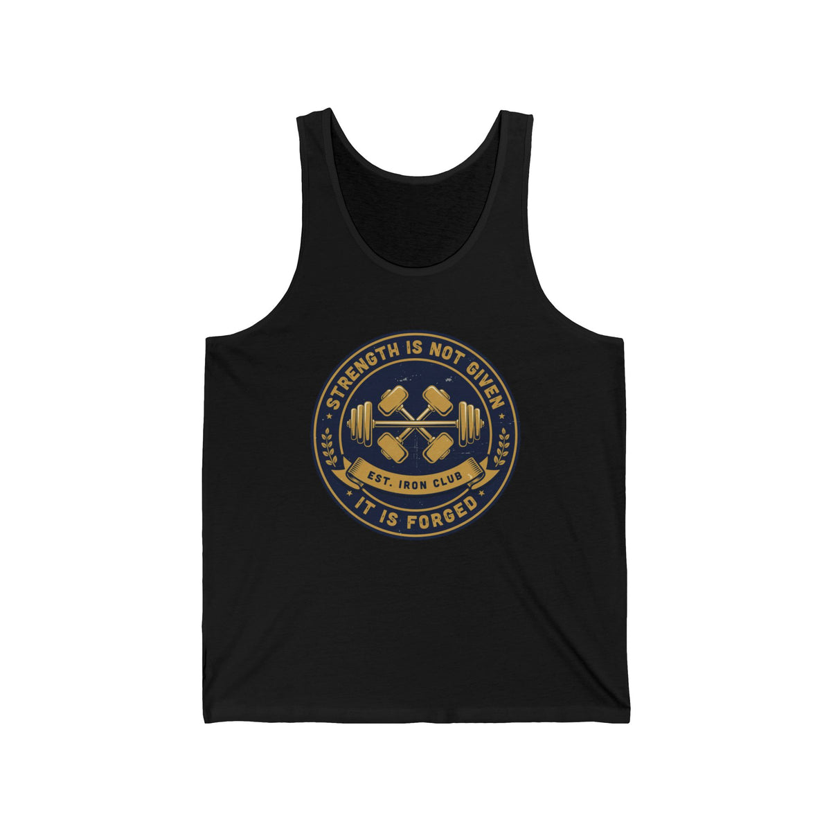 Strength Is Not Given Weightlifting Tank Top by Vantacore Athletics, view 3