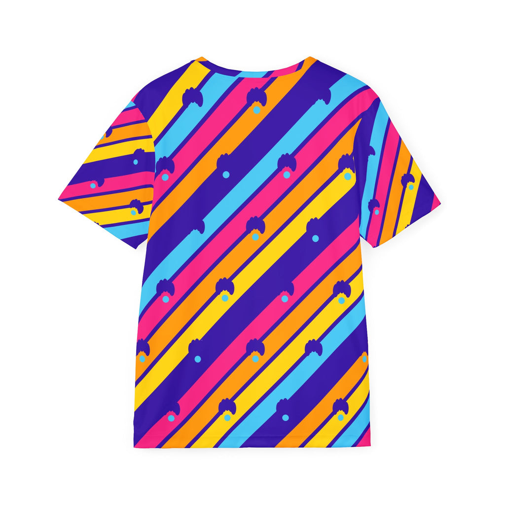 Yoga Sunrise Punch Stripe Surge Men's Sports Jersey