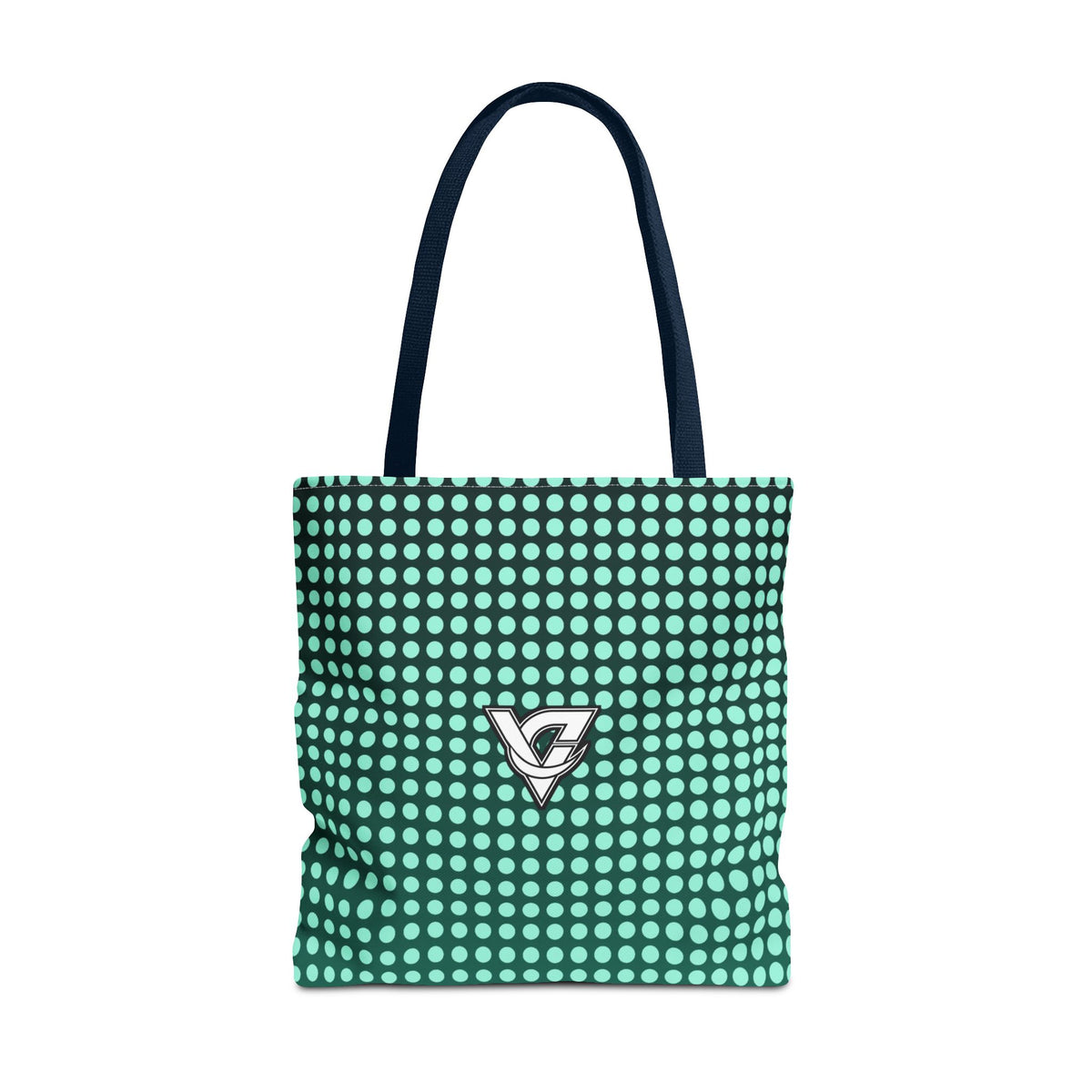 Mint Halftone Tote Bag — All-Over Print Gym & Everyday Tote