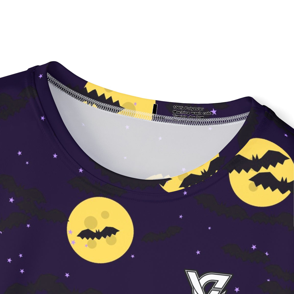 Halloween Witching Purple Bat Swarm Multipurpose Athletic Shirt