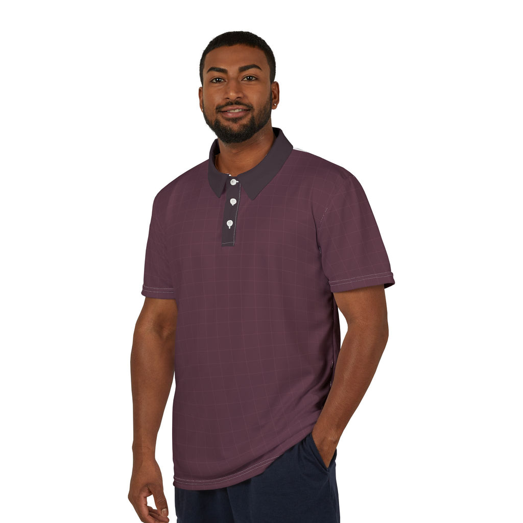 Classic Maroon Polo Shirt — Men's Casual Collared Shirt
