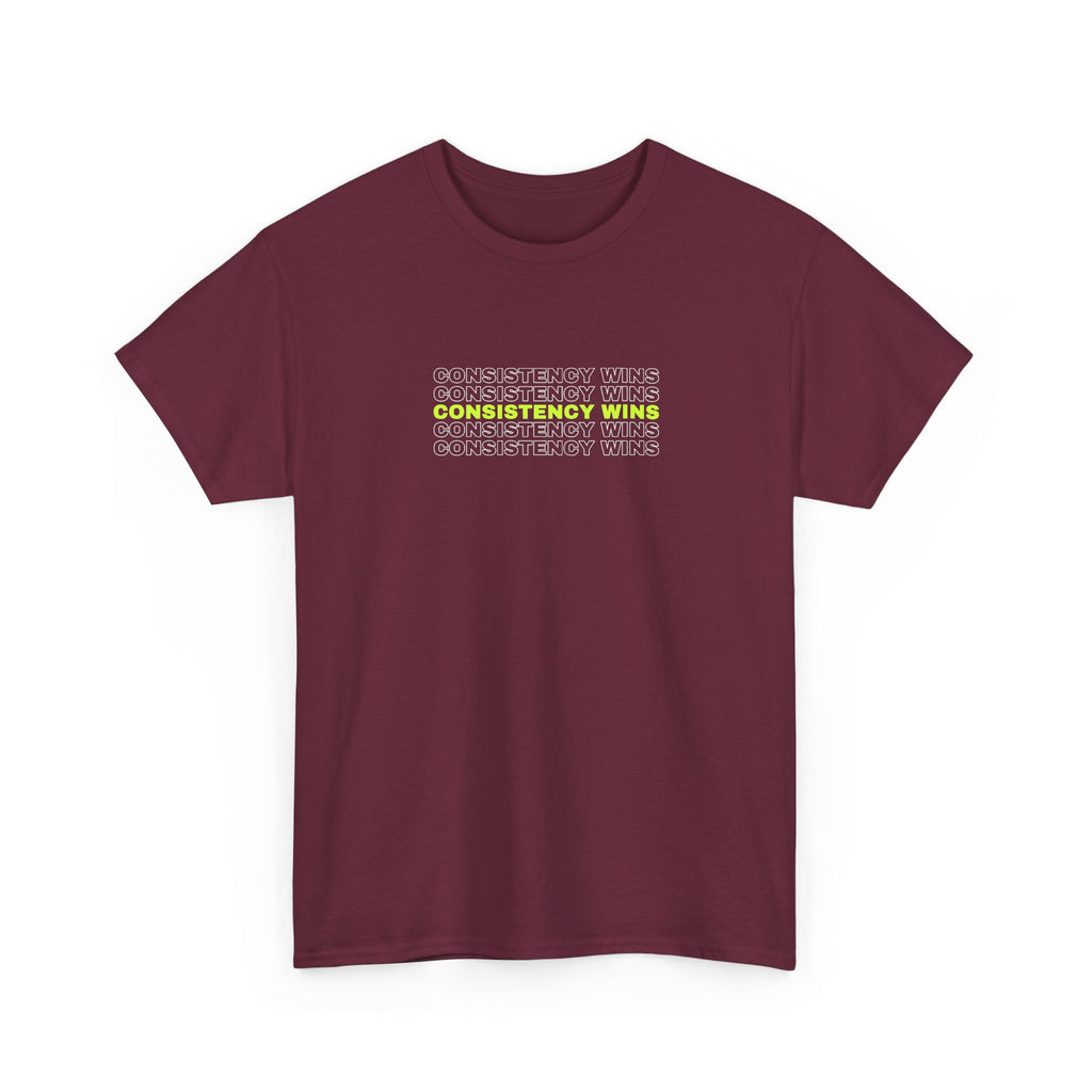 Consistency Wins | Men's Graphic Gym T-Shirt