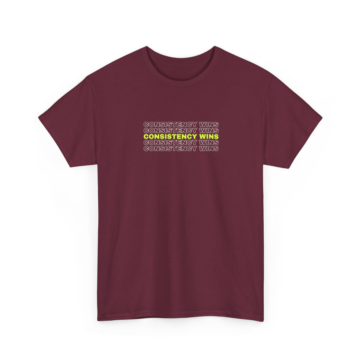 Consistency Wins | Men's Graphic Gym T-Shirt