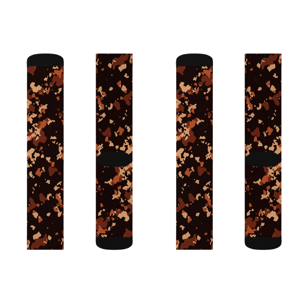 Auburn Splatter Athletic Crew Socks