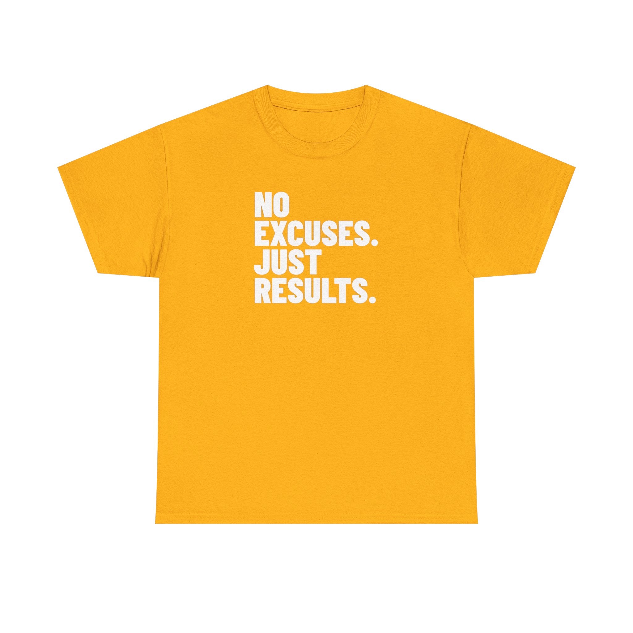 No Excuses Just Results | Motivational Fitness T-Shirt