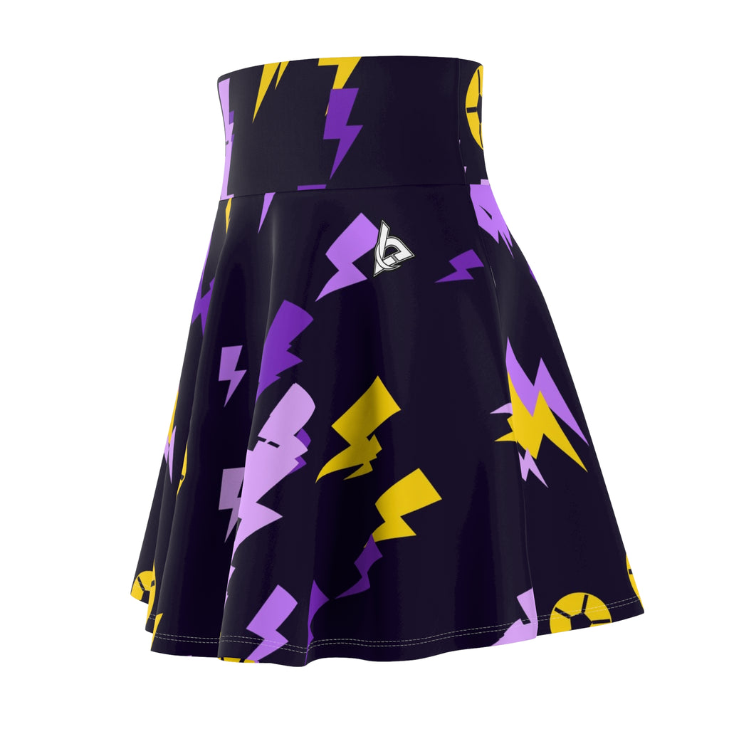 Soccer Ultra Grape Bolt Strike Women's Athletic Skater Skirt