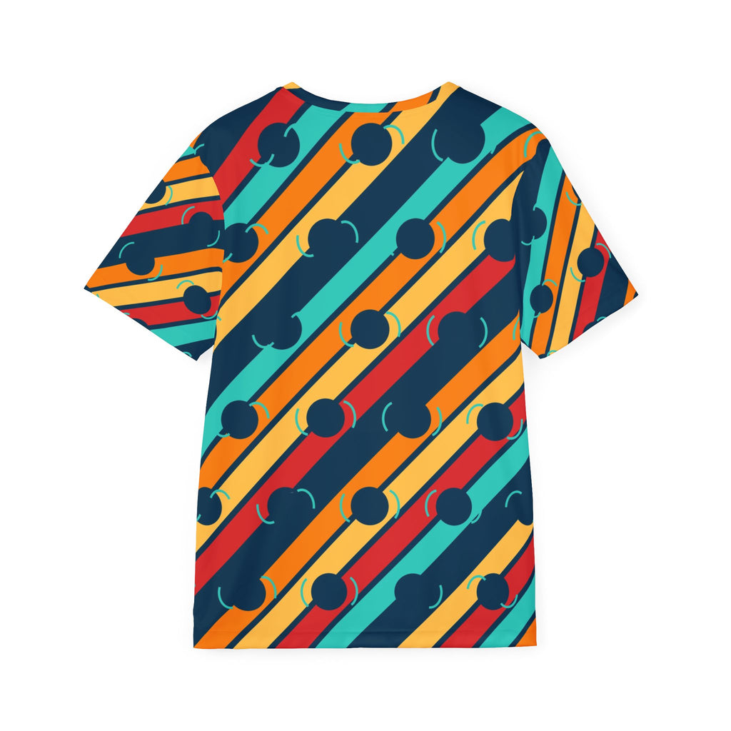 Tennis Tropic Heat Stripe Surge Men's Sports Jersey